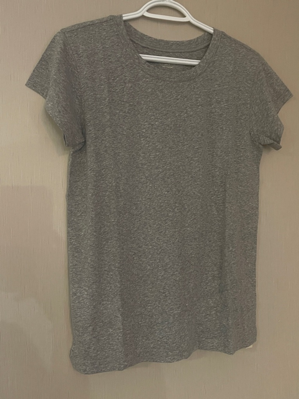 Madewell NWT small Heather Gray Crewneck T-Shirt cotton poly viscose blend